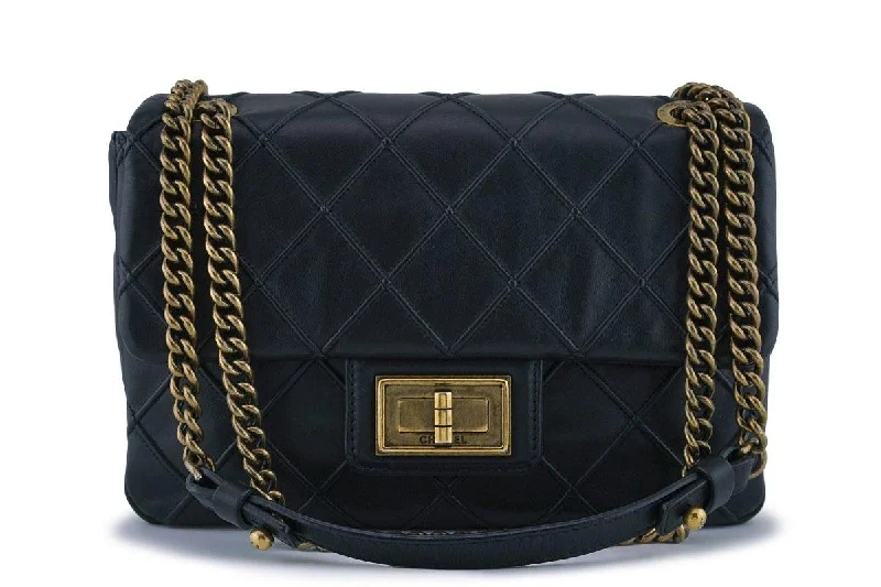 Chanel Black Reissue Classic Cosmos Flap Bag