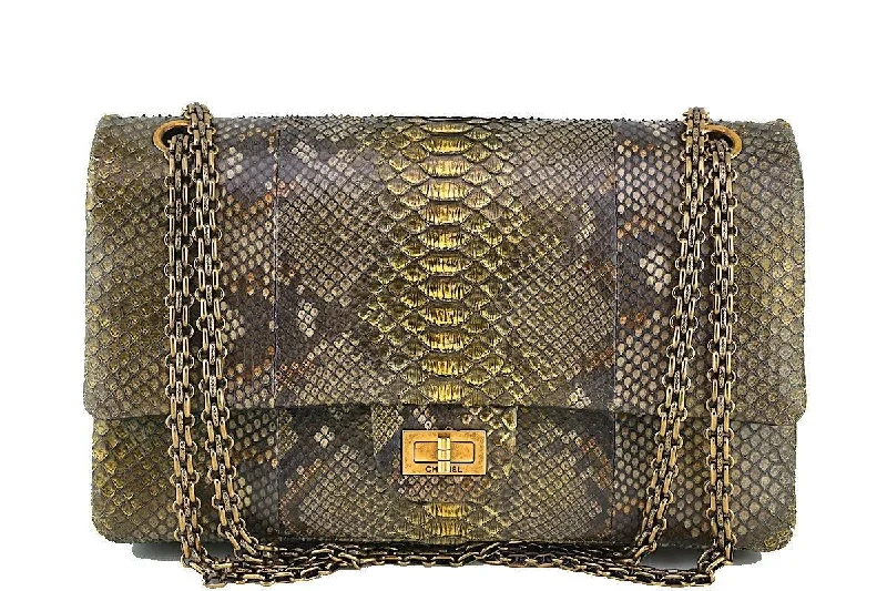 Chanel Limited Gold Python 226 Classic Reissue 2.55 Flap Bag