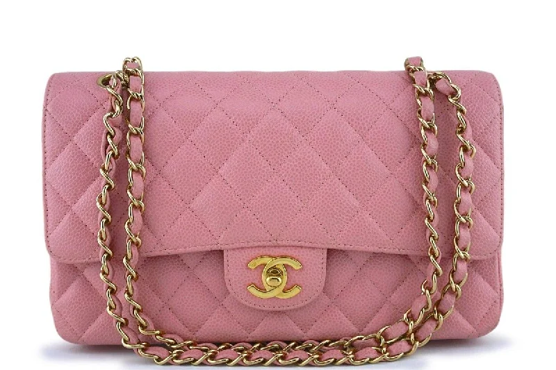 Chanel Pink Caviar Medium Classic 2.55 Double Flap Bag 18k GHW