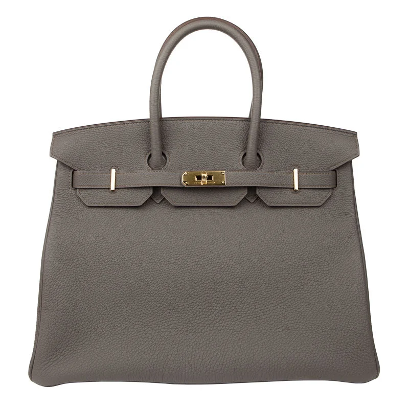 Hermès 35cm Birkin Etain Togo GHW