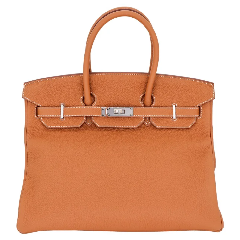 Hermès 35cm Birkin Gold Togo Leather Palladium Hardware