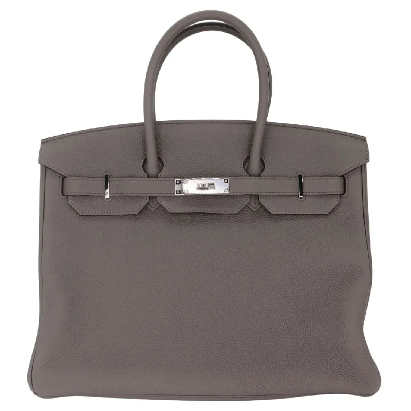 Hermès 35cm Birkin Gris Etain Togo Leather Palladium Hardware