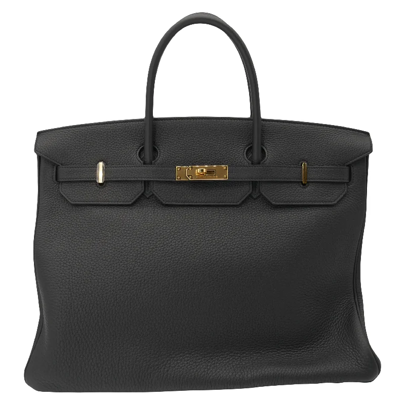 Hermès 40cm Birkin Black Togo Leather Gold Hardware