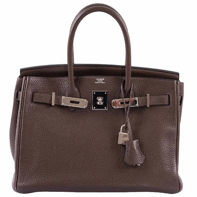 Hermès Birkin 30 Chocolat Clemence Palladium Hardware