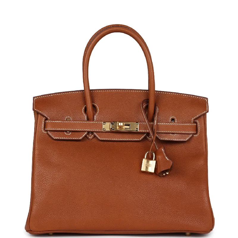 Hermes Birkin 30 Fauve Barenia Faubourg Gold Hardware