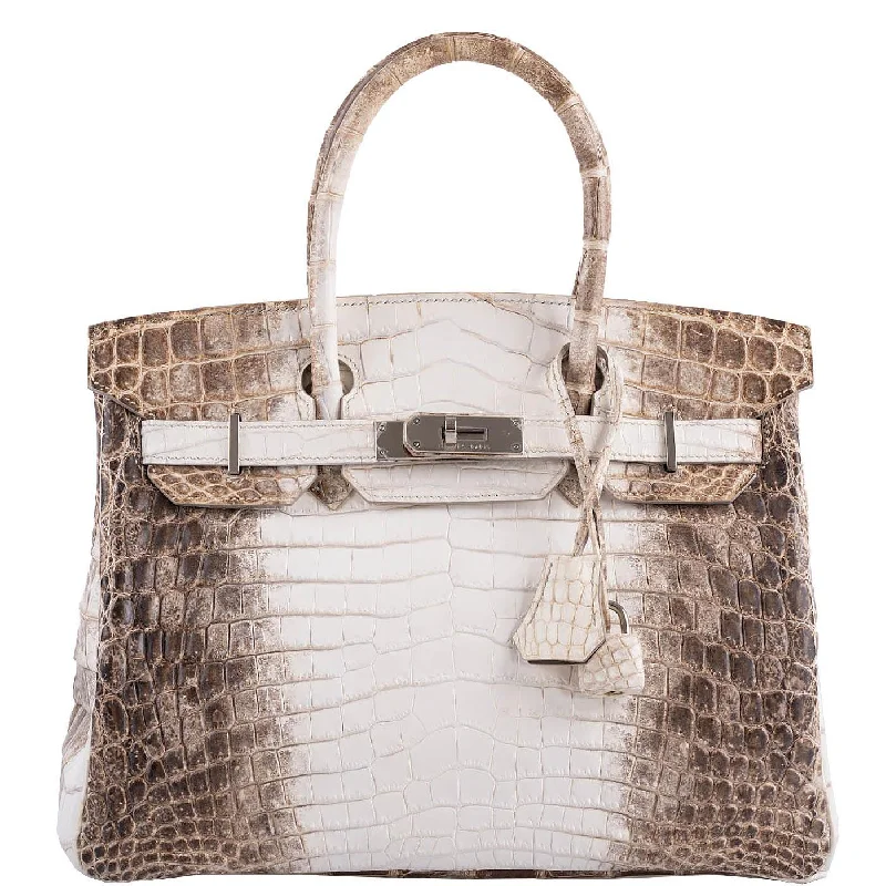 Hermès Birkin 30 Matte Himalayan Niloticus Crocodile Palladium Hardware - 2010, N Square