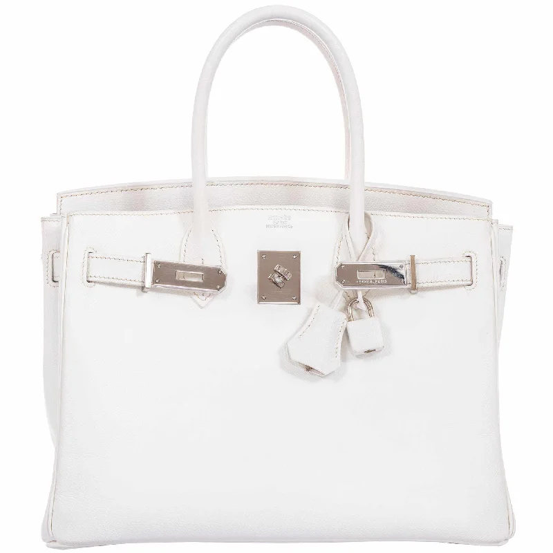 Hermès Birkin 30 White Epsom Palladium Hardware