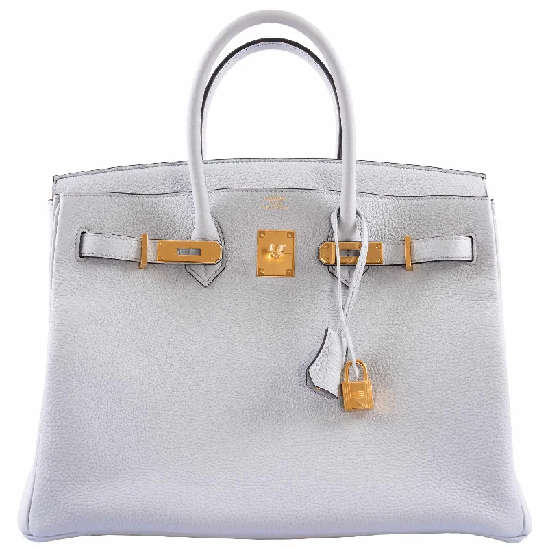 Hermès Birkin 35 Bleu Pale Togo Gold Hardware - Exquisite