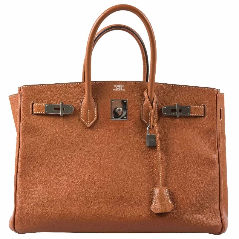 Hermès Birkin 35 Gold Epsom Palladium Hardware