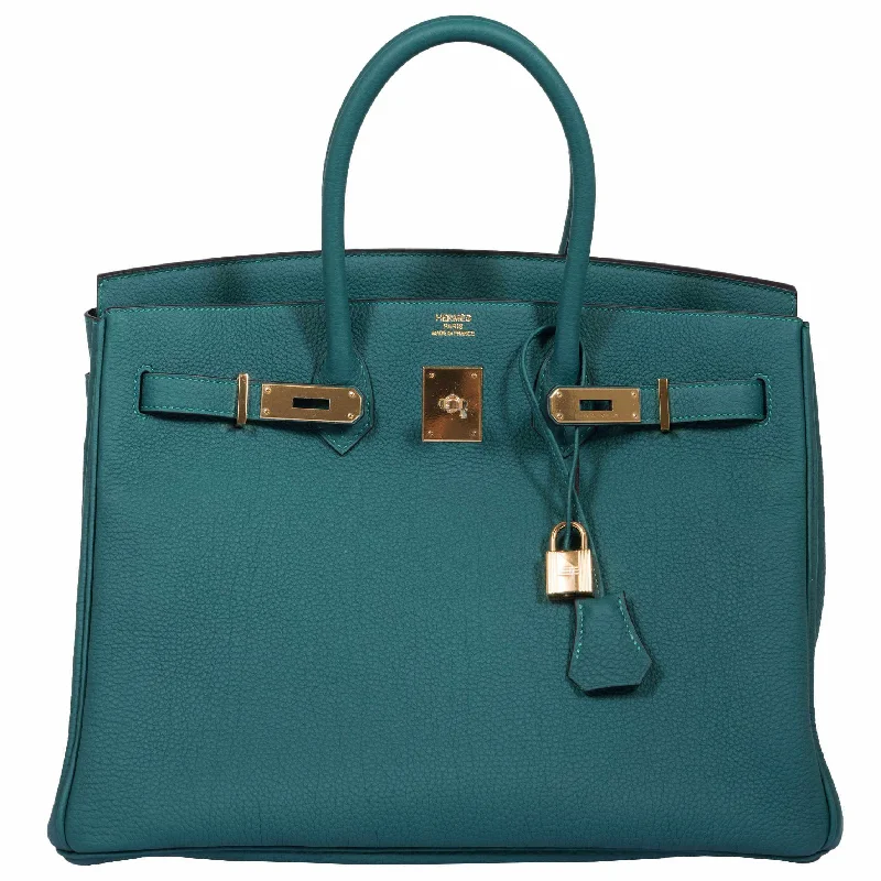 Hermès Birkin 35 Malachite Togo Gold Hardware