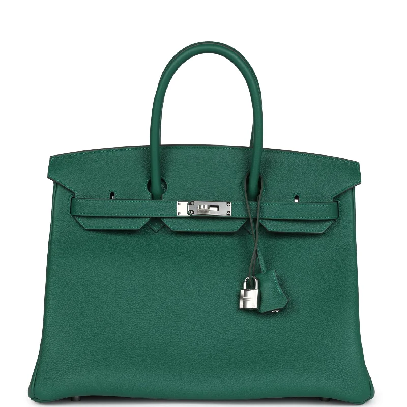 Hermes Birkin 35 Vert Moyen Togo Palladium Hardware