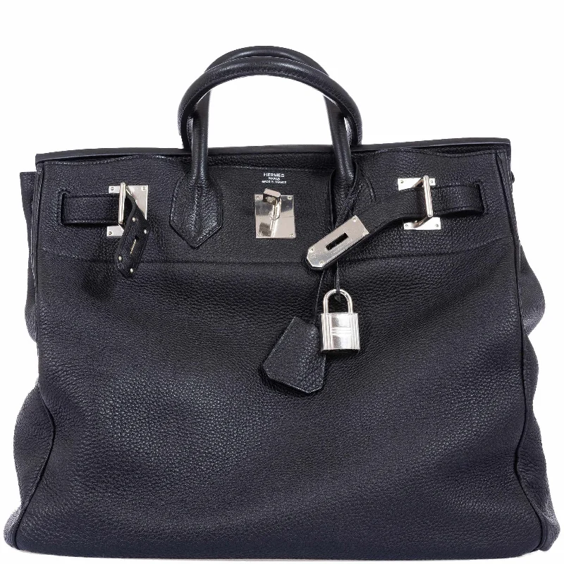 Hermès Birkin 40 HAC Black Clemence Palladium Hardware