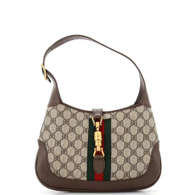 x Gucci The Hacker Project Jackie 1961 Hobo BB Coated Canvas Small