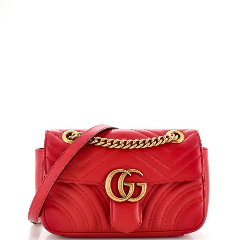 GG Marmont Flap Bag Matelasse Leather Mini