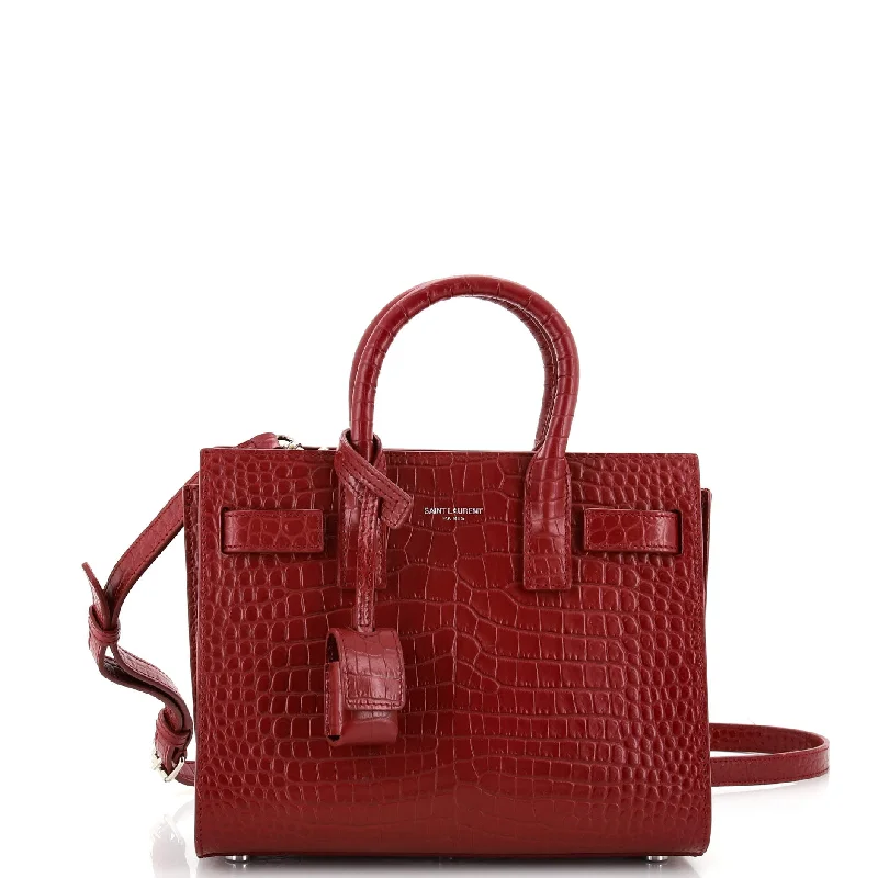 Sac de Jour NM Bag Crocodile Embossed Leather Baby